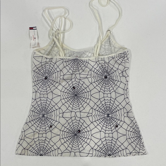 Vintage 2000s Tommy Hilfiger Intimates Halloween spider tank top medium nwt new - Picture 3 of 6